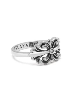 Nialaya Men's Sterling Silver Bloom Ring