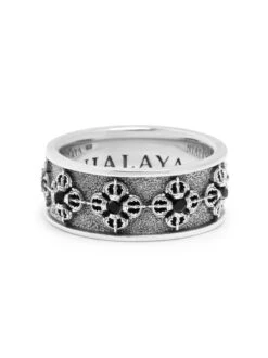 Nialaya Men's Sterling Silver Dorje Ring