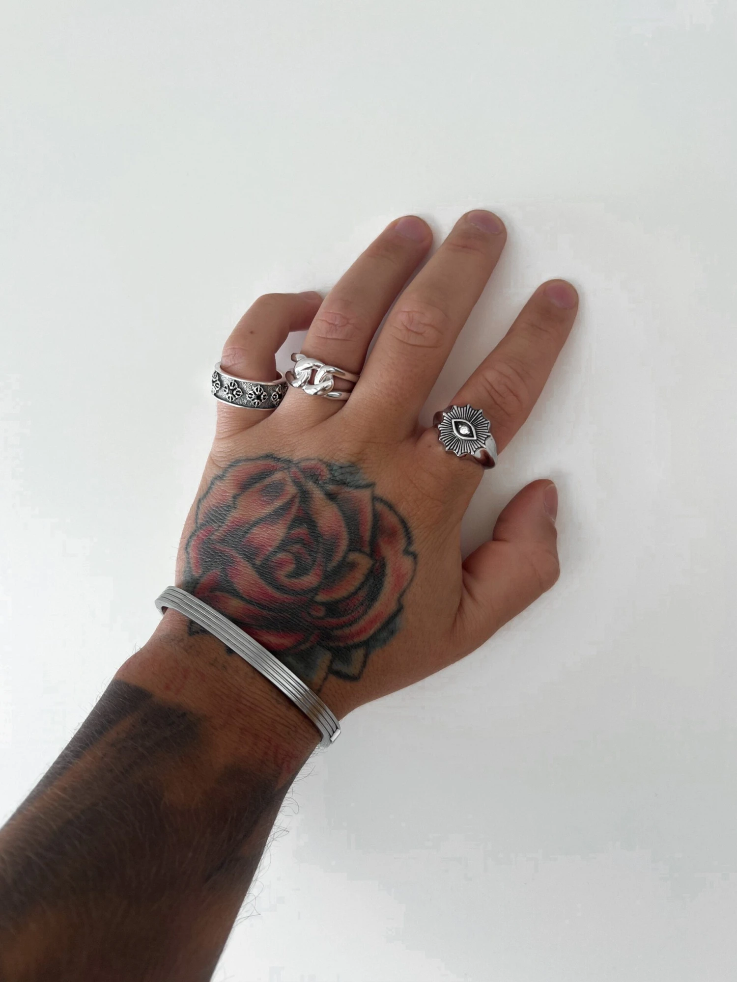 Nialaya Men's Sterling Silver Knot Ring 4 Nialaya Men's Sterling Silver Knot Ring - Image 4