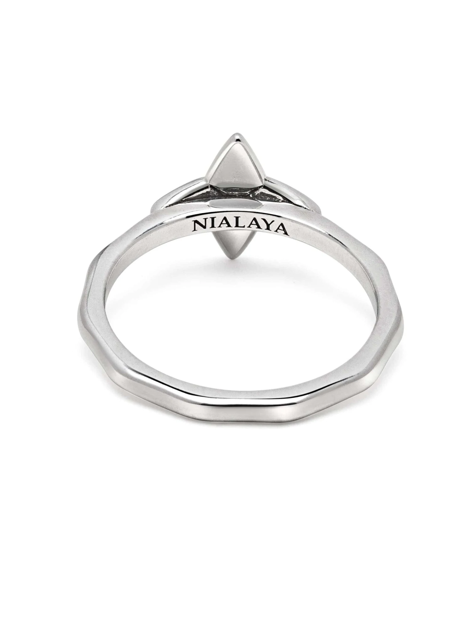 Nialaya Star Sterling Silver Ring 4 Nialaya Star Sterling Silver Ring - Image 4