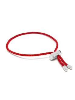 Nialaya Men's Red String Bracelet With Adjustable Silver Lock -Nialaya Jewelry Store nialaya men s string bracelet men s red string bracelet with adjustable silver lock mst 038 30711248650312