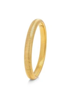 Nialaya 8mm Women's Gold Stretch Bangle
