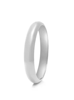 Nialaya Classic 12mm Round Bangle In Silver