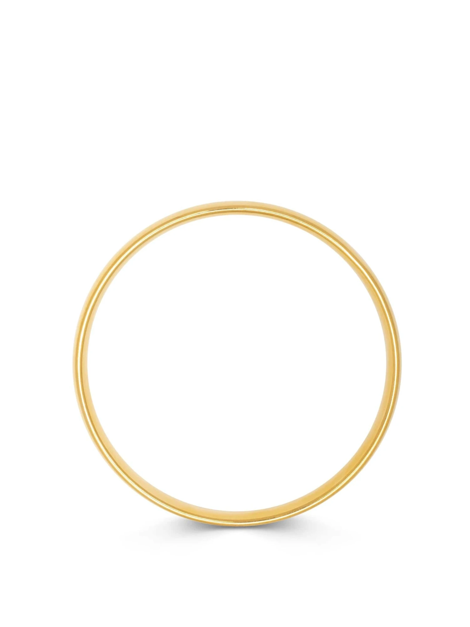 Nialaya Classic 8mm Round Bangle In Gold 6 Nialaya Classic 8mm Round Bangle In Gold - Image 6