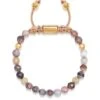 Nialaya Women's Beaded Bracelet With Botswana Agate