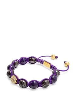 Nialaya Women's Beaded Bracelet With Faceted Amethyst, Burgundy Ceramic And Gold CZ -Nialaya Jewelry Store nialaya women s beaded bracelet women s beaded bracelet with faceted amethyst burgundy ceramic and gold cz women s beaded bracelet with faceted amethyst burgundy ceramic and gold cz 1160763803