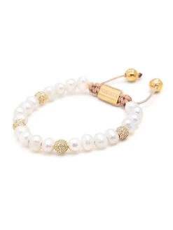 Nialaya Women's Beaded Bracelet With Pearl And Gold 7 Nialaya Women's Beaded Bracelet With Pearl And Gold -Nialaya Jewelry Store nialaya women s beaded bracelet women s beaded bracelet with pearl and gold 29890884010056