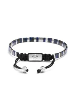 Nialaya Women's Bracelet With Marbled Blue And Silver Miyuki Tila Beads 7 Nialaya Women's Bracelet With Marbled Blue And Silver Miyuki Tila Beads -Nialaya Jewelry Store nialaya women s beaded bracelet women s bracelet with marbled blue and silver miyuki tila beads 30501482168392