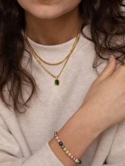 Nialaya Women's Rainbow Pearl Bracelet -Nialaya Jewelry Store nialaya women s beaded bracelet women s rainbow pearl bracelet 29422086586440