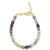 Nialaya Women's Rainbow Pearl Bracelet
