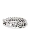 Nialaya Silver Chunky Cuban Chain Bracelet