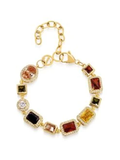 Nialaya Gem Bracelet In Gold