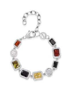 Nialaya Gem Bracelet In Silver