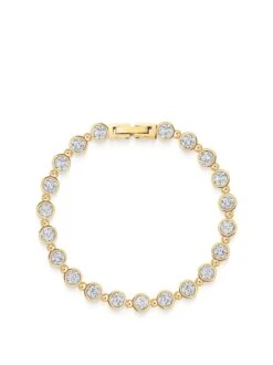 Nialaya Round Gem Link Bracelet