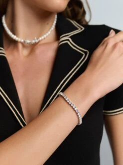 Nialaya Tennis Bracelet In Silver -Nialaya Jewelry Store nialaya women s chain bracelet tennis bracelet in silver tennis bracelet in silver 1168012560