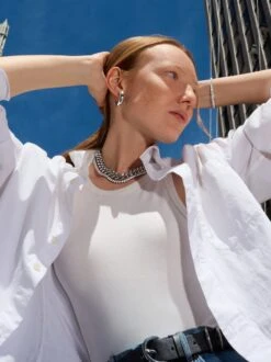 Nialaya Tennis Bracelet In Silver -Nialaya Jewelry Store nialaya women s chain bracelet tennis bracelet in silver tennis bracelet in silver 1170540555