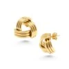 Nialaya Knot Earrings In Gold