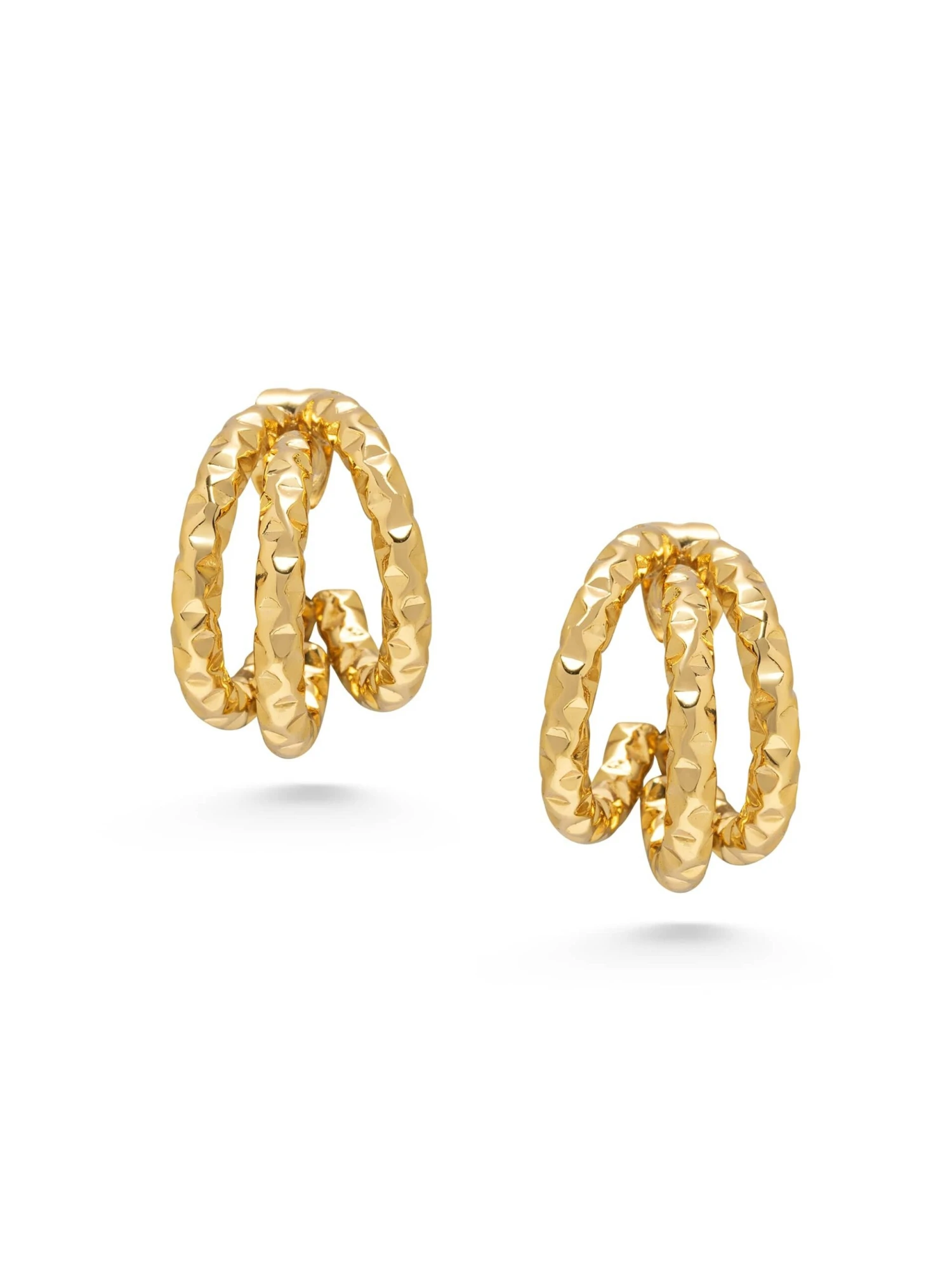 Nialaya Triple Hoop Earrings 3 Nialaya Triple Hoop Earrings - Image 3