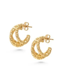 Nialaya Triple Hoop Earrings