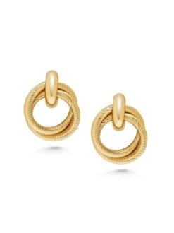 Nialaya Women's Double Hoop Earrings