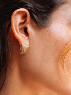 Nialaya Women's Sterling Silver Panther Huggie Earrings -Nialaya Jewelry Store nialaya women s earrings women s panther huggie earrings wear 027 29618861080648