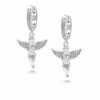 Nialaya Women's Silver Angel Earrings
