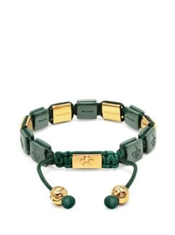 Nialaya Women's Dark Green Ceramic Flatbead Bracelet With Gold CZ 7 Nialaya Women's Dark Green Ceramic Flatbead Bracelet With Gold CZ -Nialaya Jewelry Store nialaya women s flatbead bracelet women s dark green ceramic flatbead bracelet with gold cz women s dark green ceramic flatbead bracelet with gold cz 1160763787