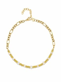 Nialaya Chain Choker With Pearls