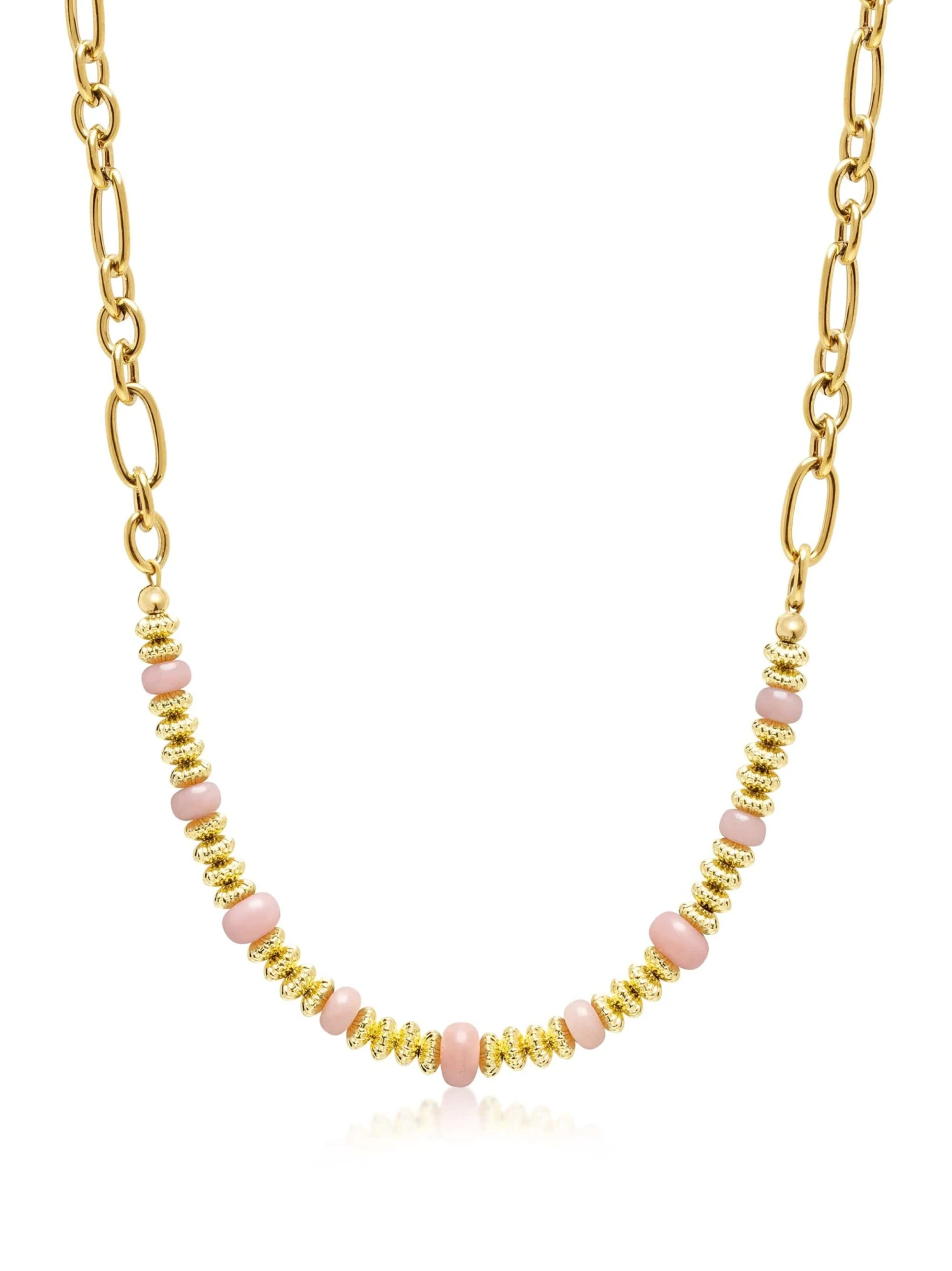 Nialaya Chain Choker With Rose Quartz 3 Nialaya Chain Choker With Rose Quartz - Image 3
