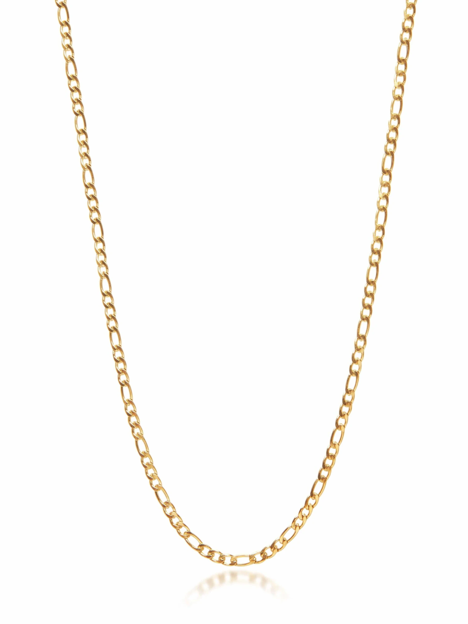 Nialaya Gold Figaro Chain Choker 1 Nialaya Gold Figaro Chain Choker