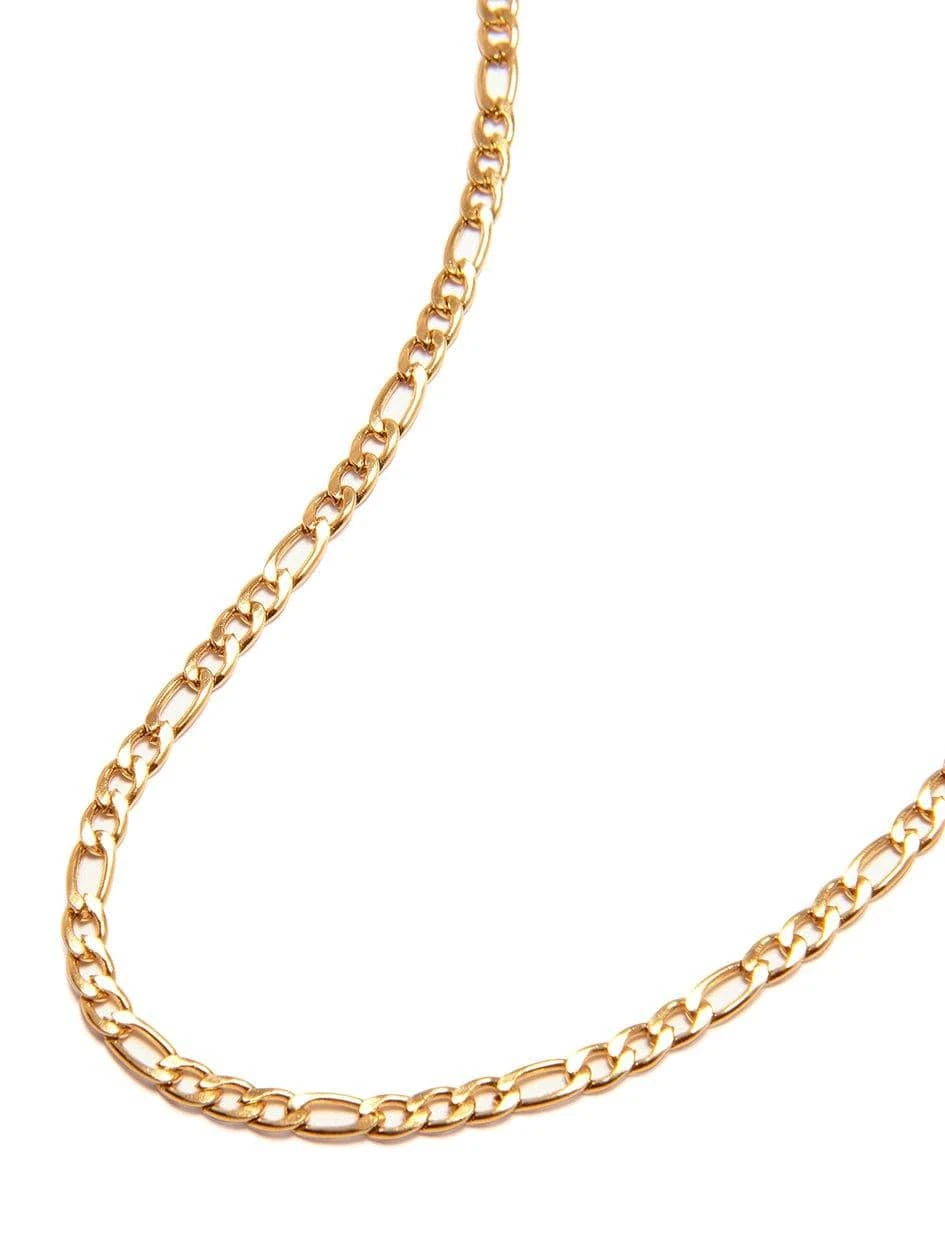 Nialaya Gold Figaro Chain Choker 3 Nialaya Gold Figaro Chain Choker - Image 3