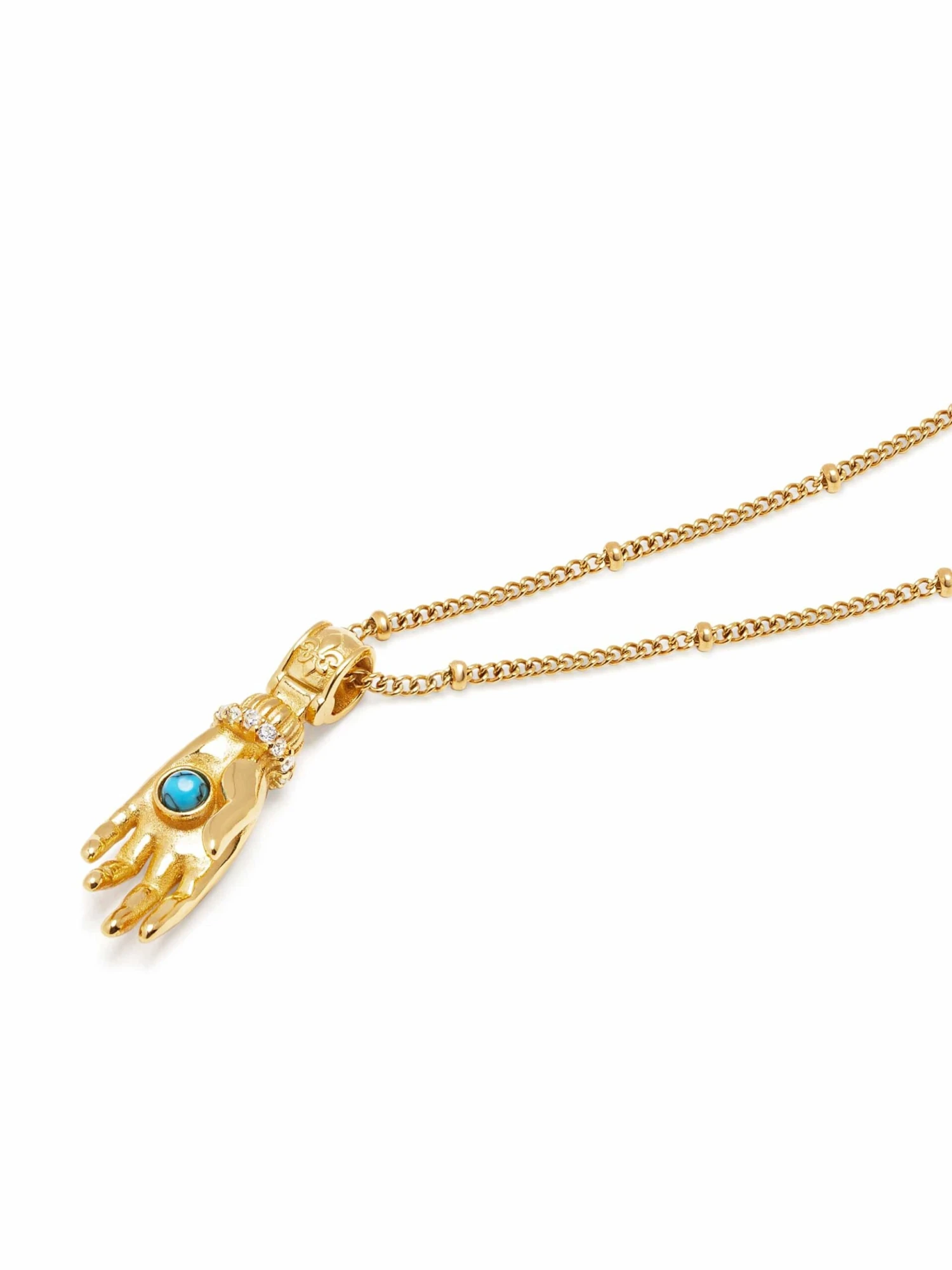 Nialaya Gold Guardian Hand Pendant Necklace 3 Nialaya Gold Guardian Hand Pendant Necklace - Image 3