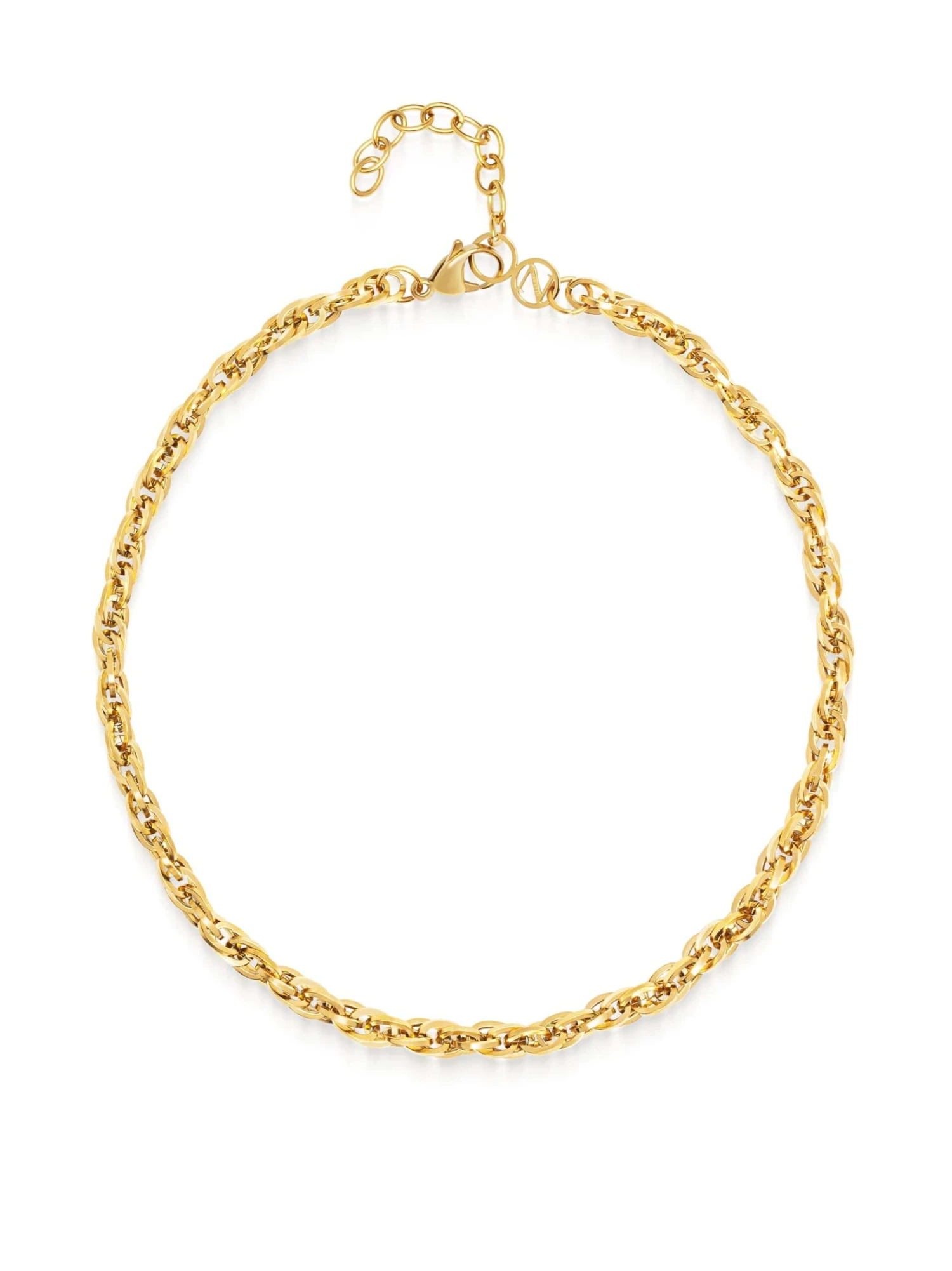 Nialaya Gold Rope Chain Choker 1 Nialaya Gold Rope Chain Choker