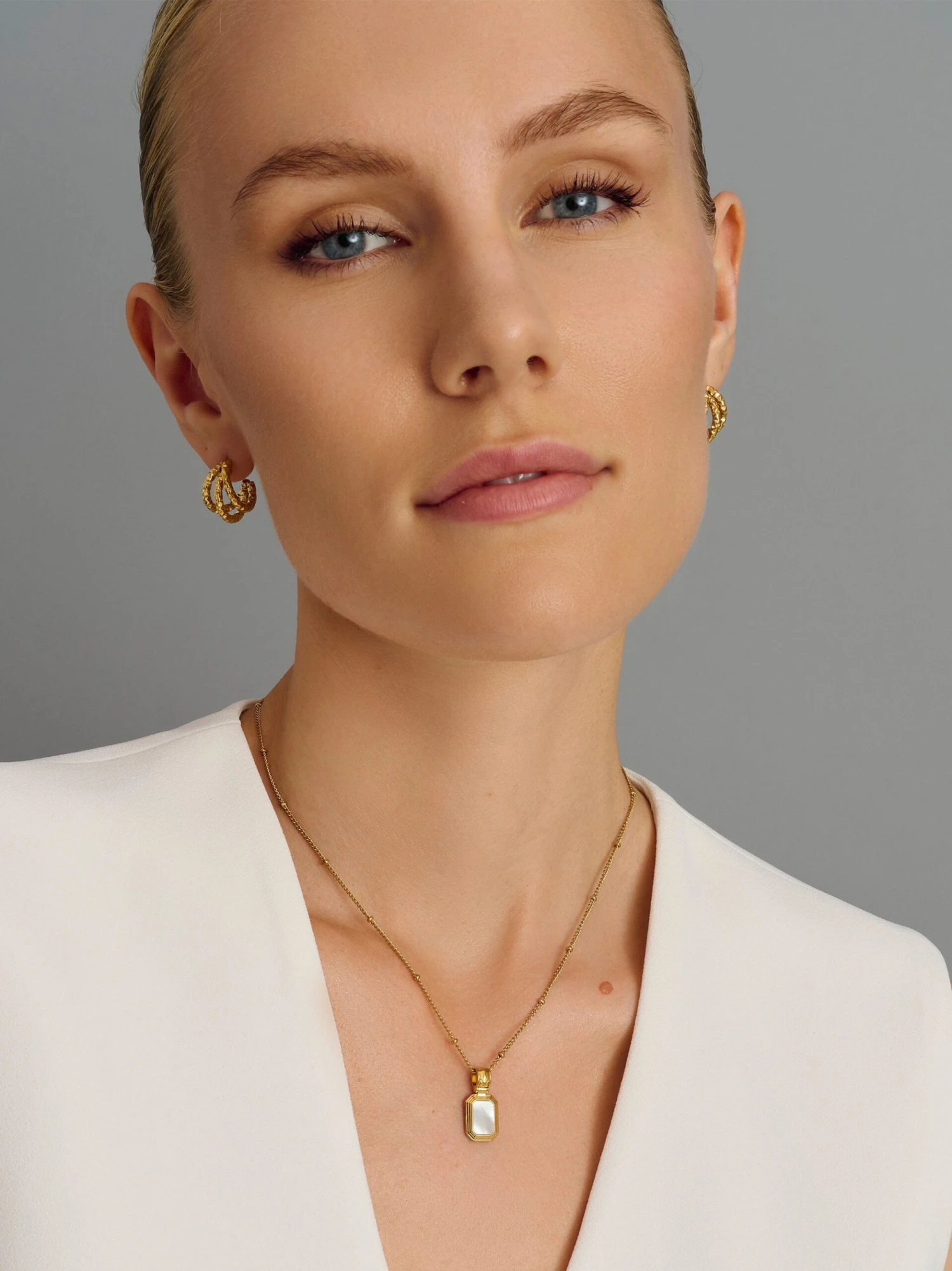 Nialaya Triple Hoop Earrings 4 Nialaya Triple Hoop Earrings - Image 4