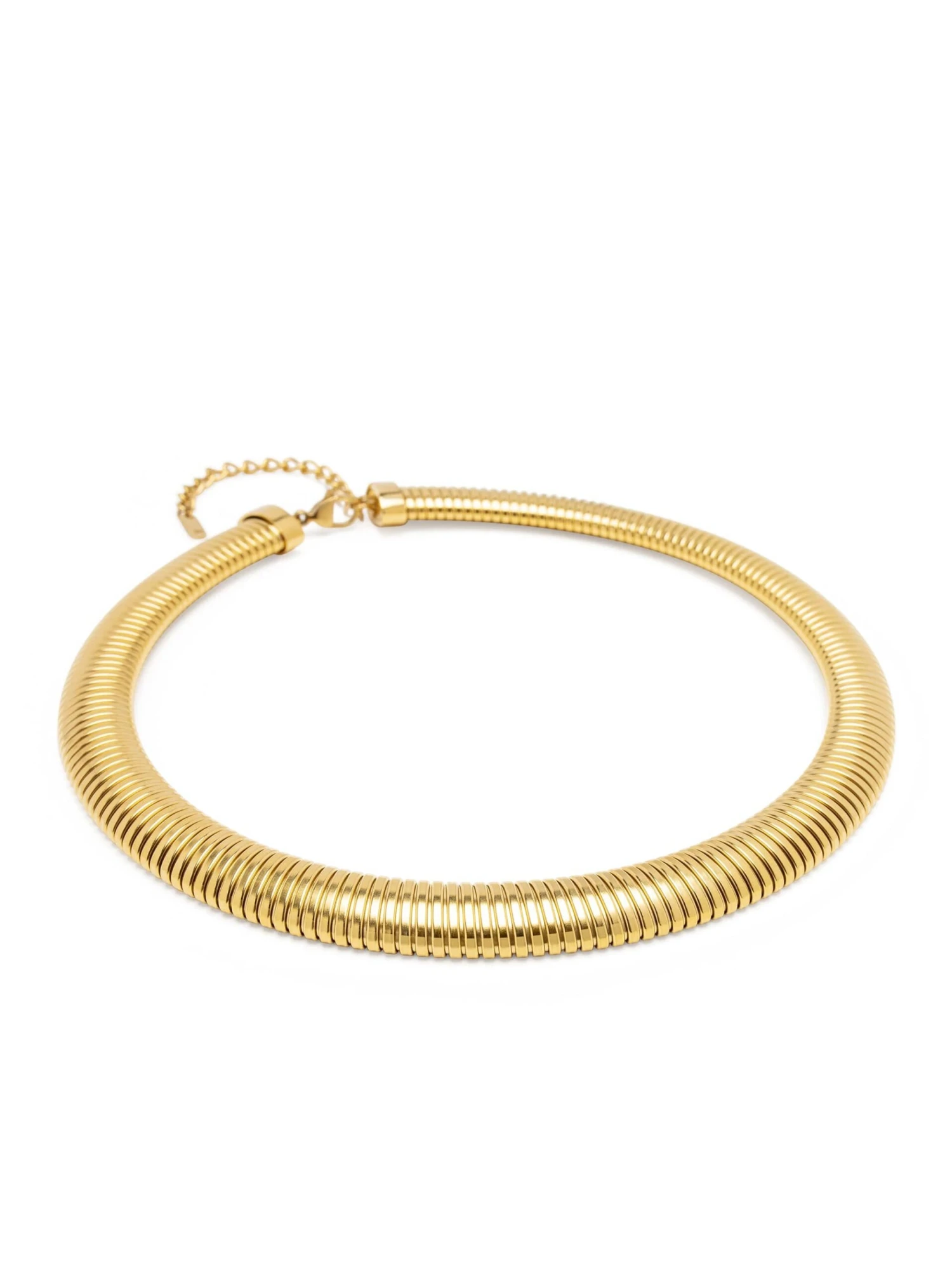 Nialaya Women's Gold Stretch Choker 3 Nialaya Women's Gold Stretch Choker - Image 3