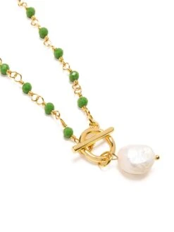 Nialaya Women's Green CZ Wrap Necklace With Pearl 10 Nialaya Women's Green CZ Wrap Necklace With Pearl -Nialaya Jewelry Store nialaya women s necklace women s green cz wrap necklace with pearl wneck 247 29995863507016