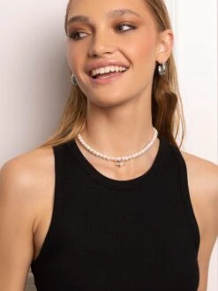Nialaya Women's Pearl Choker With Angel Wing Pendant 8 Nialaya Women's Pearl Choker With Angel Wing Pendant -Nialaya Jewelry Store nialaya women s necklace women s pearl choker with angel wing pendant 17 inches 43 18 cm wneck 218 30013508223048