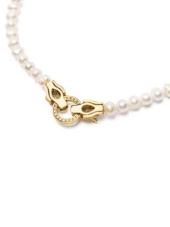 Nialaya Women's Pearl Choker With Gold Double Panther Head 8 Nialaya Women's Pearl Choker With Gold Double Panther Head -Nialaya Jewelry Store nialaya women s necklace women s pearl choker with gold double panther head 15 inches 38 1 cm wneck 272 30361986695240