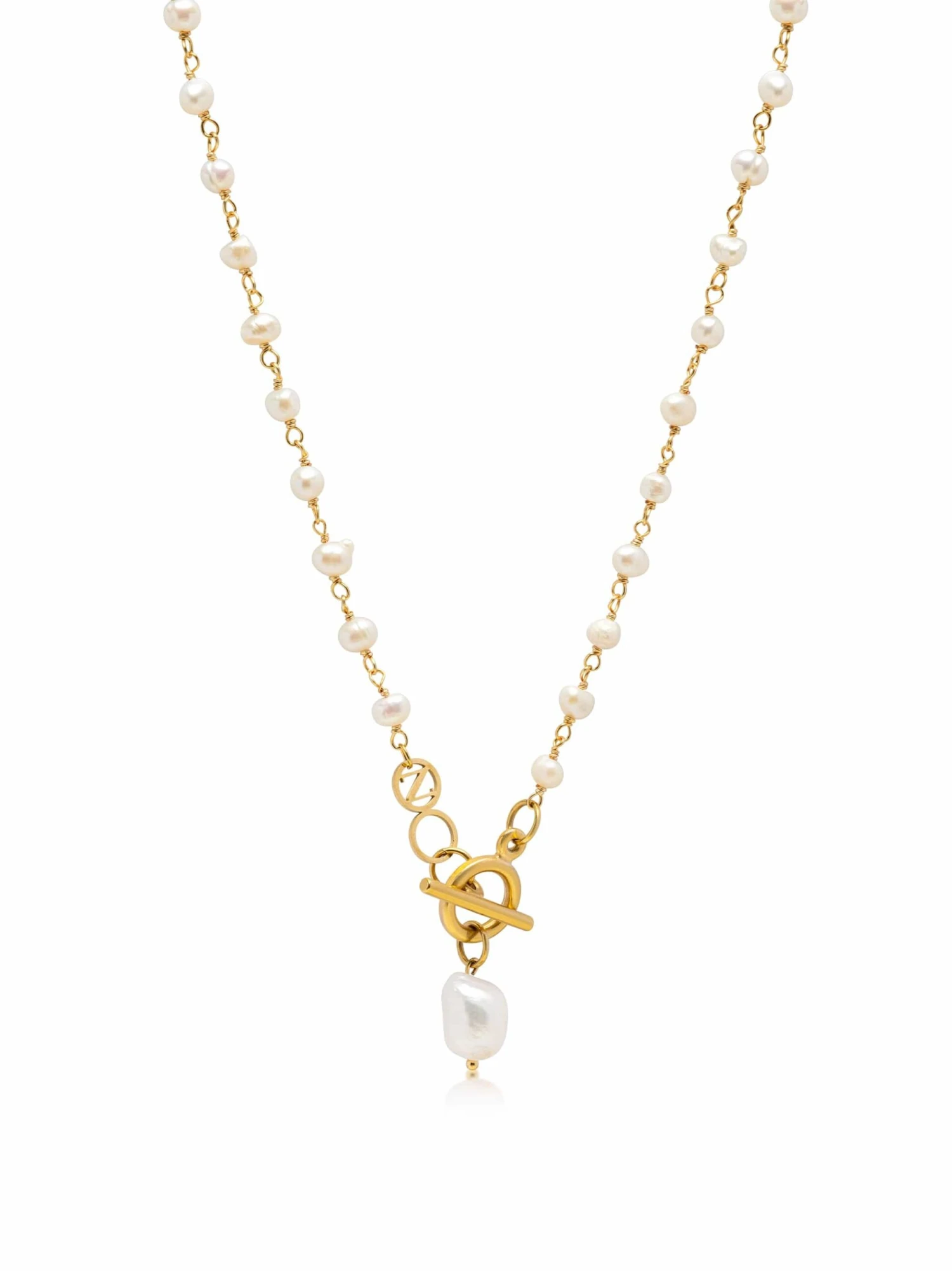 Nialaya Women's Pearl Wrap Necklace 1 Nialaya Women's Pearl Wrap Necklace