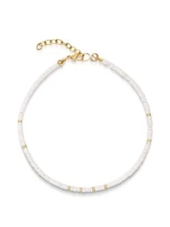 Nialaya Shell Choker With Gold Details