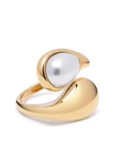 Nialaya Cuff Ring With Pearl In Gold 10 Nialaya Cuff Ring With Pearl In Gold -Nialaya Jewelry Store nialaya women s ring cuff ring with pearl in gold cuff ring with pearl in gold one size wring 084 1168929262