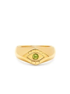 Nialaya Women's Evil Eye Signet Ring