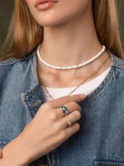 Nialaya Women's Gold Evil Eye Ring 10 Nialaya Women's Gold Evil Eye Ring -Nialaya Jewelry Store nialaya women s ring women s large evil eye ring 30506252566600