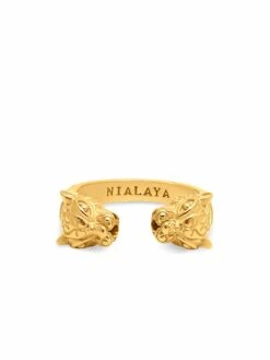 Nialaya Women's Panther Ring In Gold